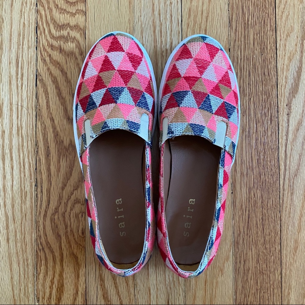 Cute Geometric Slip On Sneakers from Anthropologie
